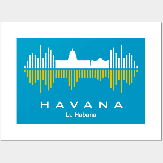 Havana Soundwave Wall Art by blackcheetah